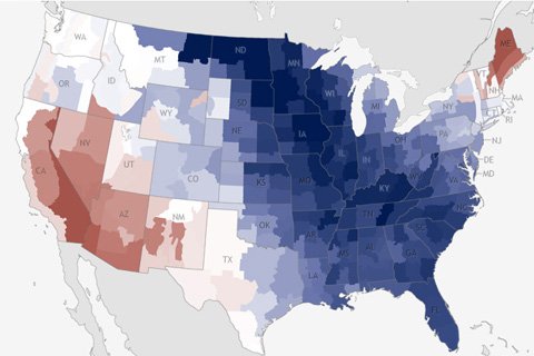 Climate Conditions: March 2013 Difference from Average Temperature