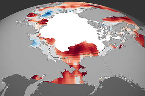 2017 Arctic Report Card: Summer temperatures are rising rapidly in most Arctic seas