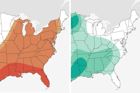 April 2020 temperature and precipitation outlook