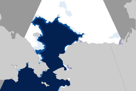 Record low sea ice in Alaska waters in fall 2017