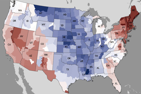 October 2012 Ends 16-month Stretch of Above-Average Nationwide Temperatures