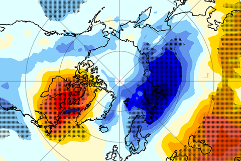 El Niño and the stratospheric polar vortex