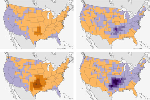 El Niño and La Niña affect spring tornadoes and hailstorms