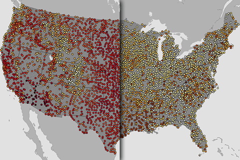 History of the hottest summer day at thousands of U.S. locations