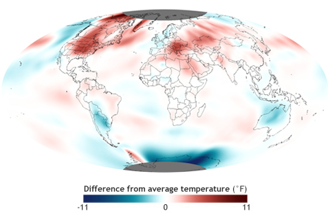 Hot and cold contrasts add up to planet's 4th warmest July on record