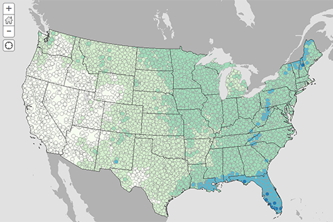 Based on the past, what are the chances it will rain on Fourth of July?