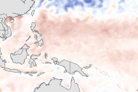 Eastern Pacific temperatures say yes to El Niño, western Pacific undecided