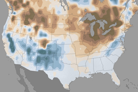 Snow during El Niños from 1950 to 2009