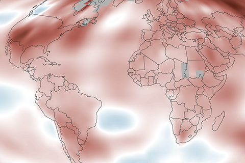 2017 State of the climate: Global surface temperature