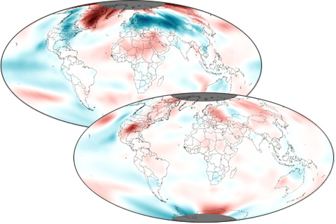 2011 Seasonal Temperature Anomalies 