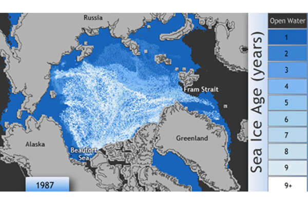 Old Ice Becoming Rare in Arctic