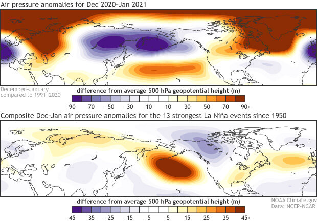 La Nina composite map