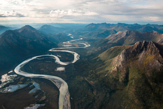 River in Brooks Range Mountains