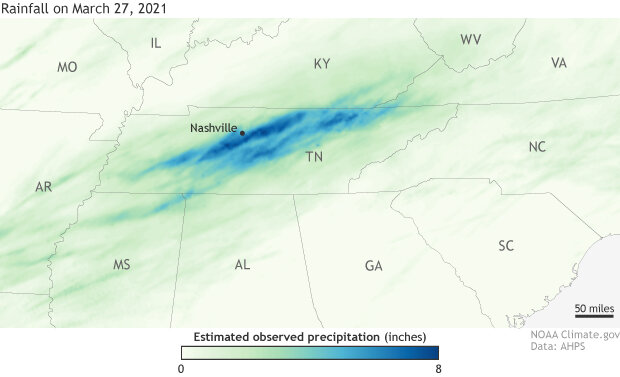 Rainfall map