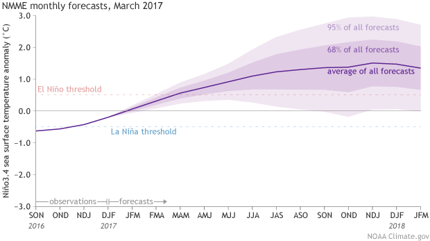 Climate model forecasts for the Niño3.4 Index