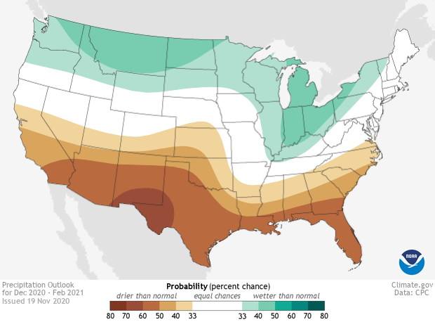 Three-month precip outlook