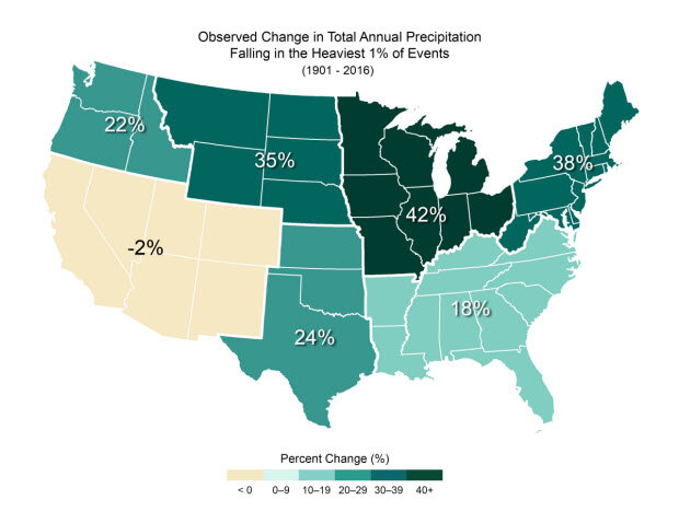 Big rain indicator map