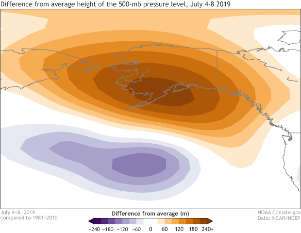 Difference from average height map