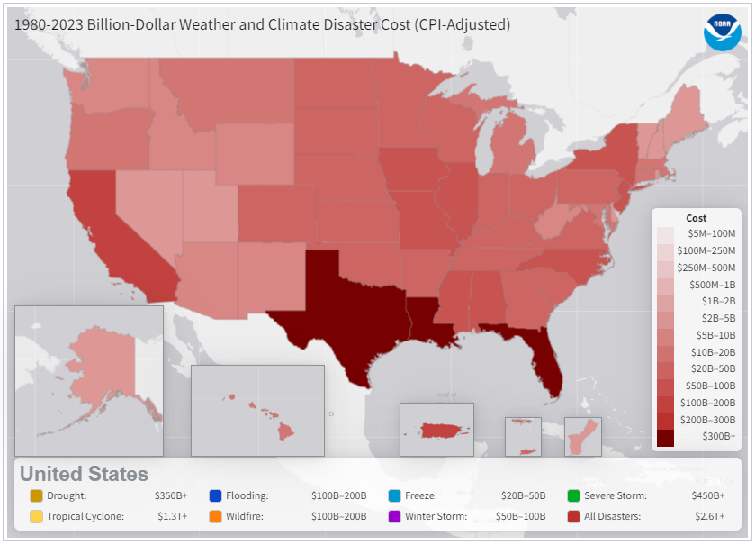 1980-2023 US BDD cost map