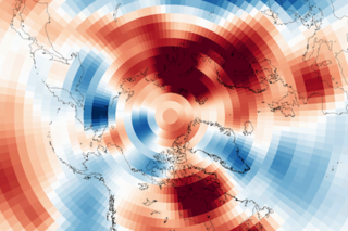 Map image for So Far, Arctic Oscillation Favoring Mild Winter for Eastern U.S.