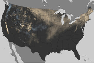 Map image for Fierce 2010-2011 Winter Dwarfs This Season&#039;s Snowfall 