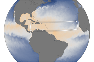 Map image for How do Atlantic sea surface temperatures this year compare to 2020, the most active hurricane season on record?