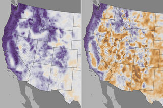 Map image for Since 2000, the intensity and size of Western U.S. droughts have been dominated by heat, not lack of precipitation