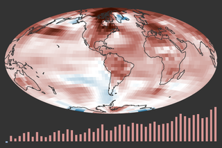 Map image for 2024 was warmest year in the modern record for the globe