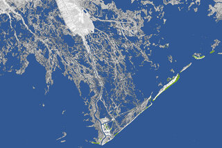 Map image for Underwater: Land loss in coastal Louisiana since 1932