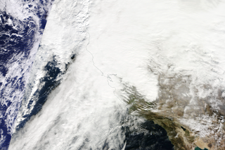 Map image for Soaking rains and massive snows pile up in California in January 2017