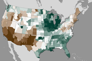 Map image for April 2013 Cool &amp; Stormy for U.S.