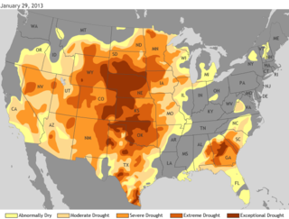 Map image for Drought Impacts Continue to Pile Up