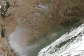 Map image for Late winter wildfires burn through Texas, Oklahoma, and Kansas in March 2017