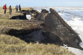 Map image for Warming climate claims chunks of Alaska&#039;s northern coast