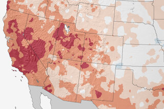 Map image for Extreme overnight heat in California and the Great Basin in July 2018