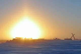 Map image for Sunset at the South Pole