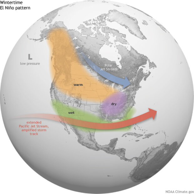 ENSO effects map