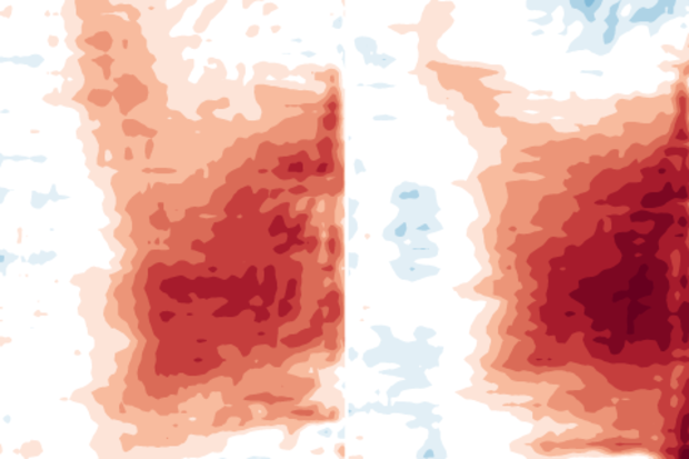 Weekly sea surface temperature anomalies